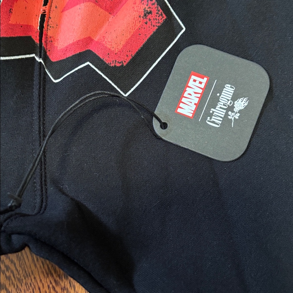 Civil Regime Deadpool Collab Graphic Black Hoodie Size: Large NWT - Picture 9 of 9